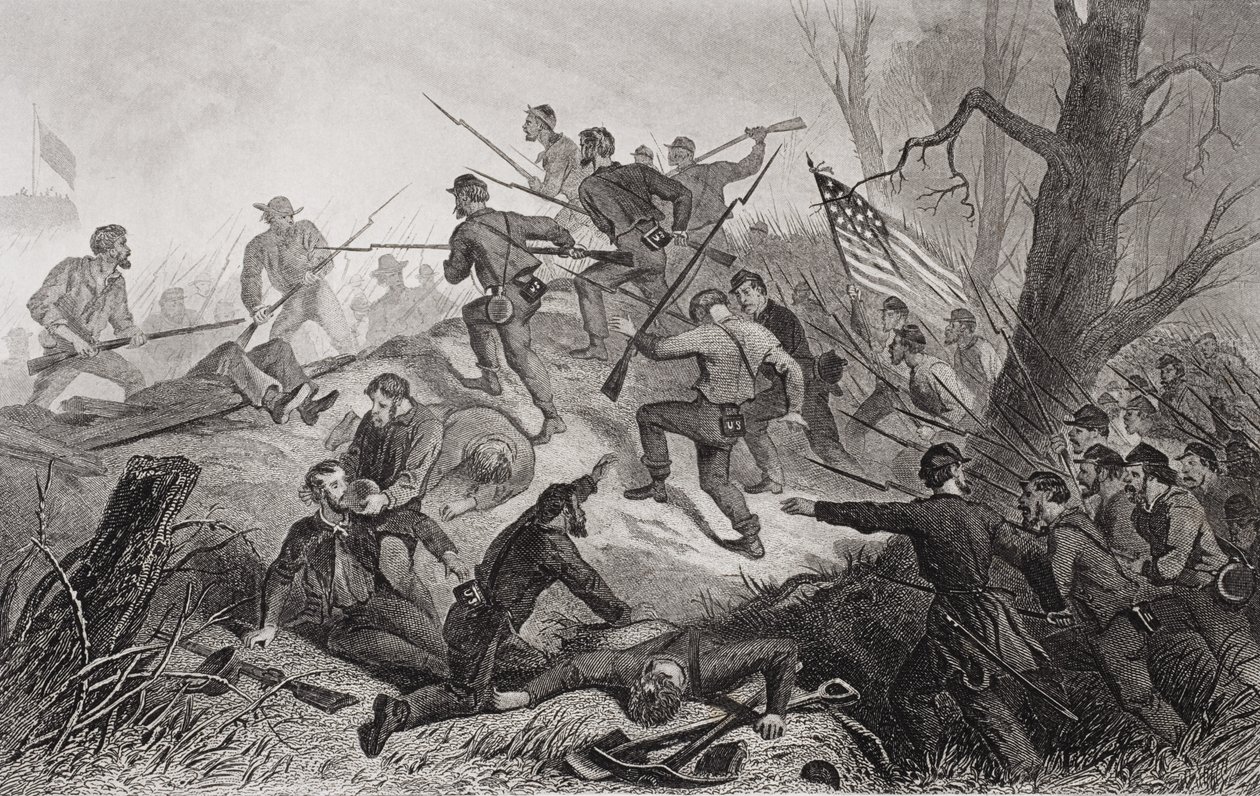 Anklage på Fort Donelson, Tennessee, 1862 av American School
