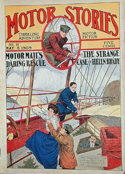 Forsideillustrasjon av motorhistorier, 8. mai 1909 av American School