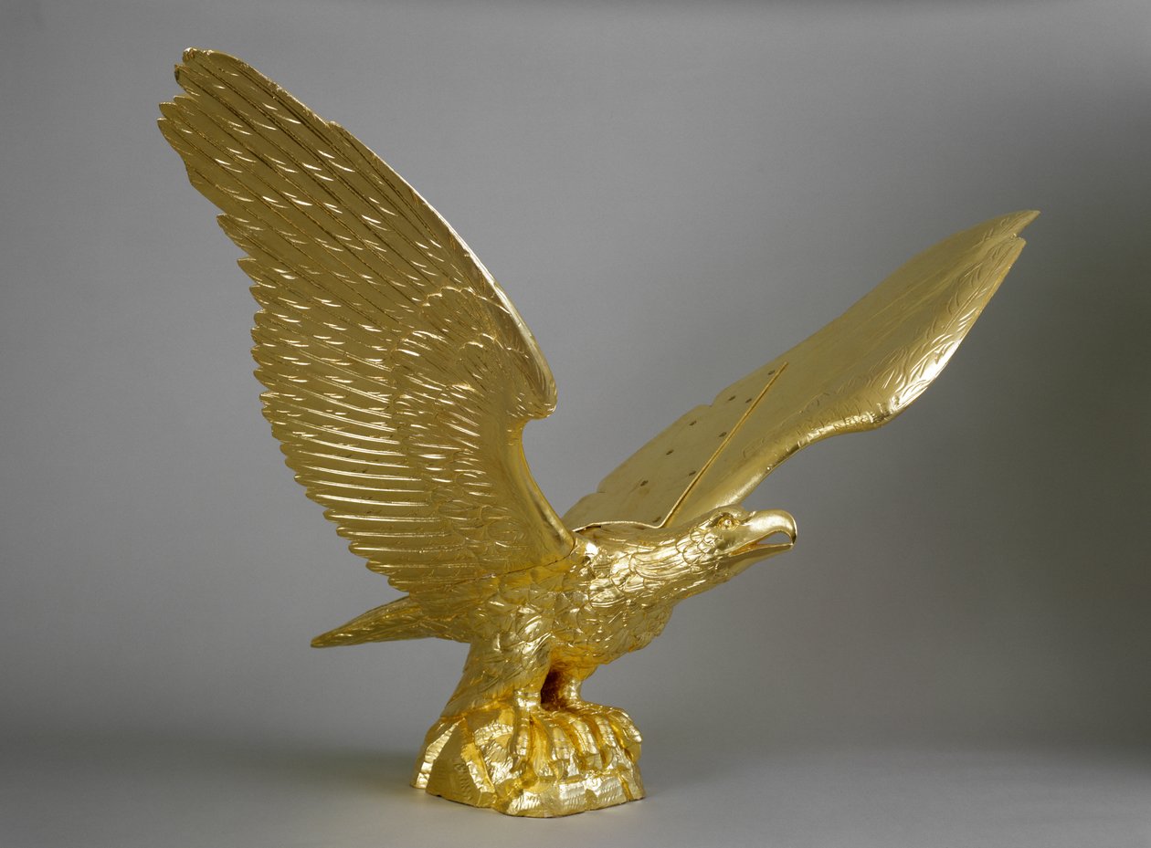 Eagle, sannsynligvis fra New England, 1850-90 (malt tre) av American School