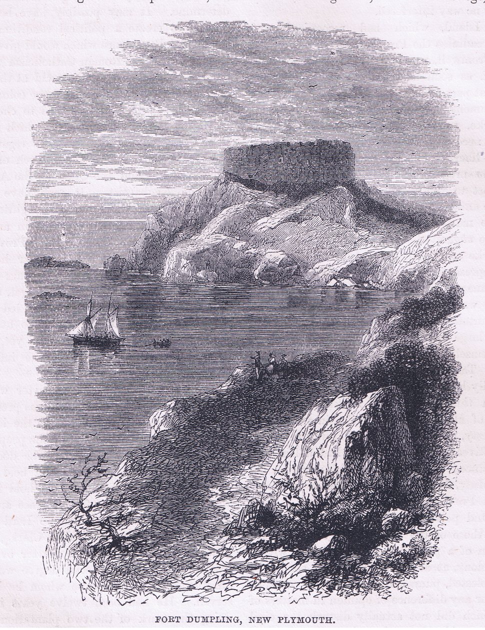 Fort Dumpling, New Plymouth 1665, illustrasjon fra Cassells History of the United States pub. av Petter & Galpin ca. 1890 av American School