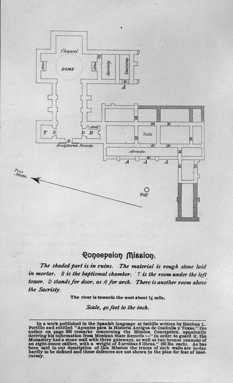 Layout av Nuestra Senora de la Purisma Concepcion de Acuna Mission av American School