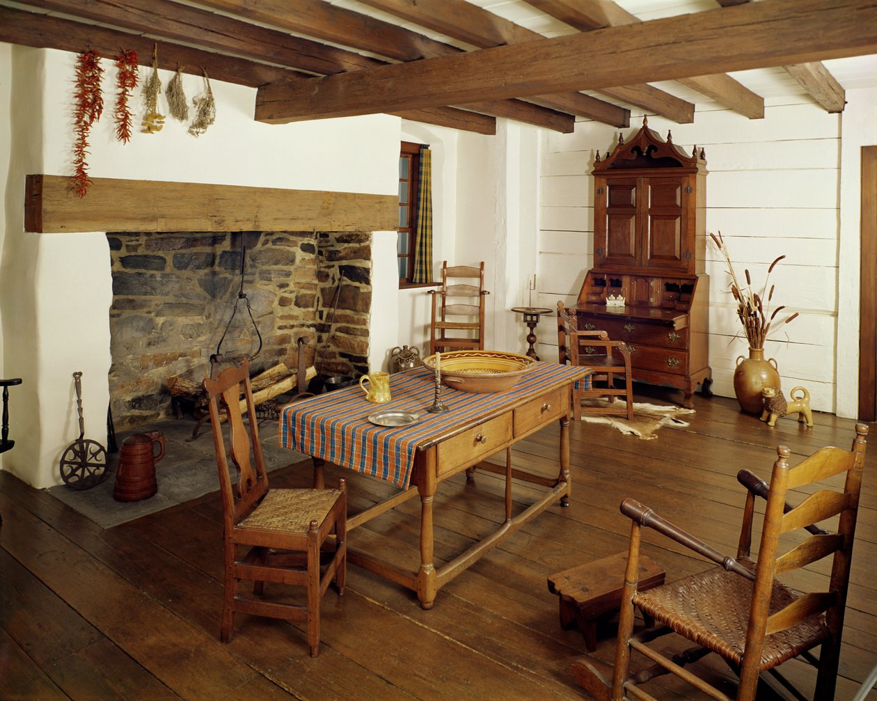 Piedmont Room, Guildford County North Carolina, ca. 1766 av American School