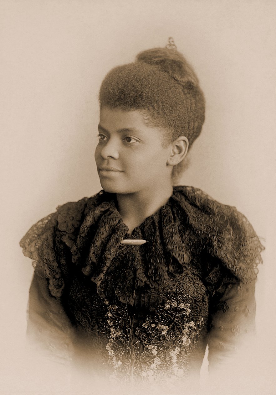 Portrett av Ida B. Wells Barnett, ca. 1893 av American School