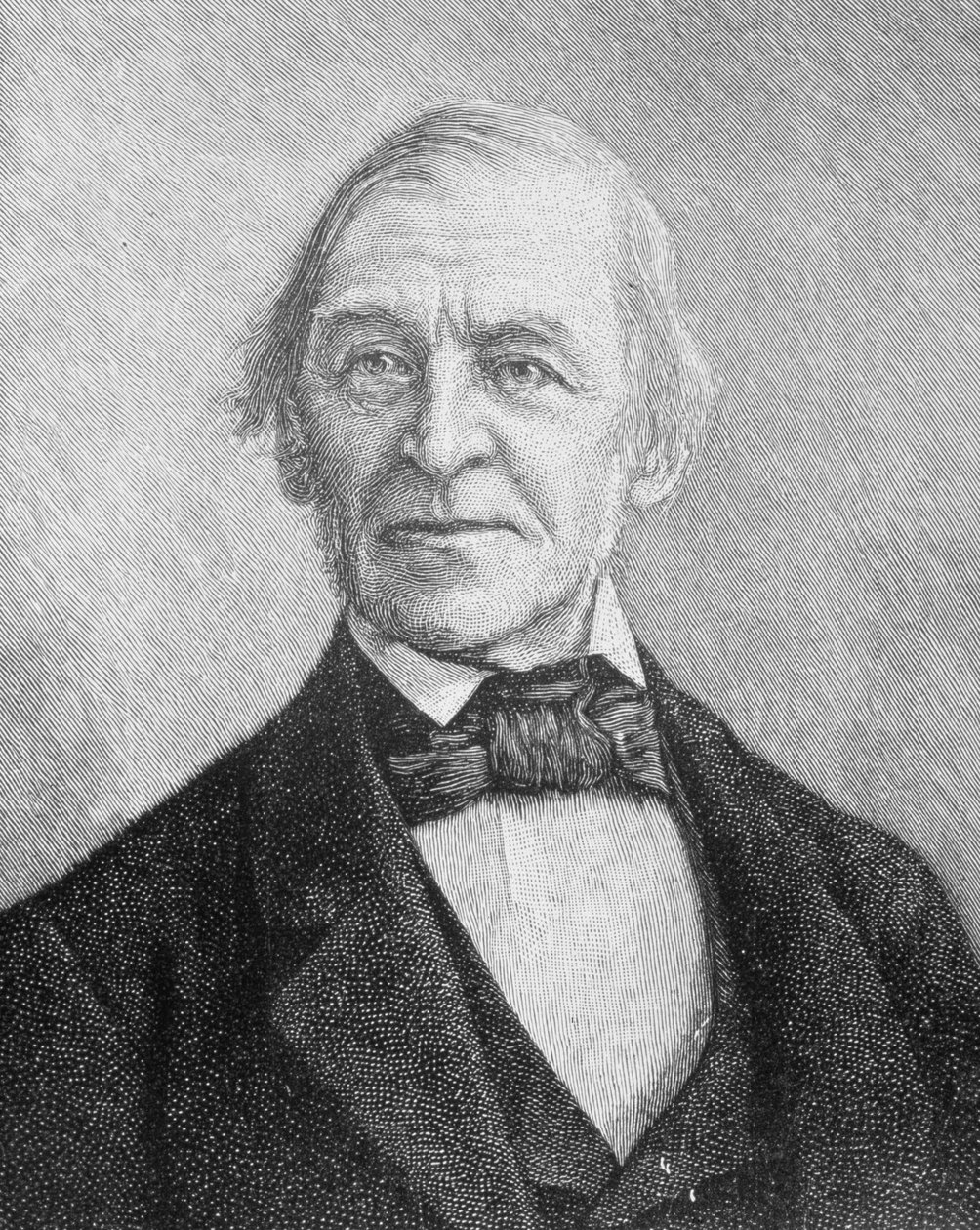 Ralph Waldo Emerson (1803-1882) amerikansk foreleser, poet og essayist av American School