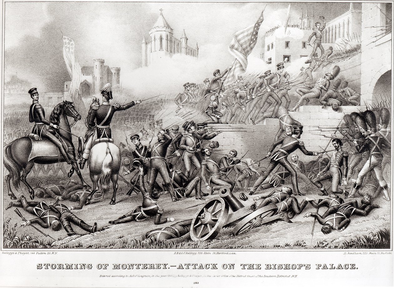Storming av Monterey. Angrep på bispegården i 1846, 1847 av American School