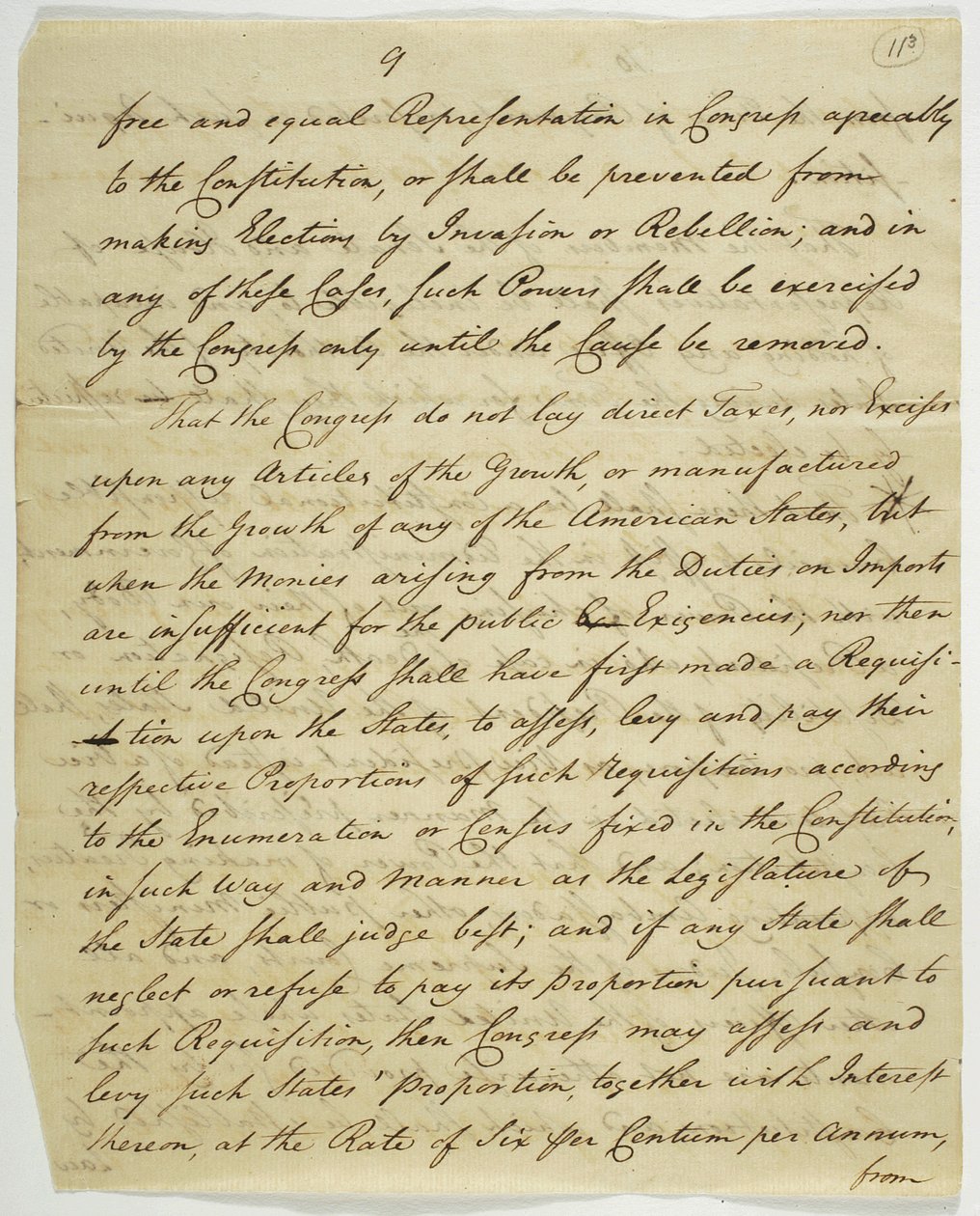 The Bill of Rights, kopi signert i Federal Hall, 1789 (blekk på papir) av American School