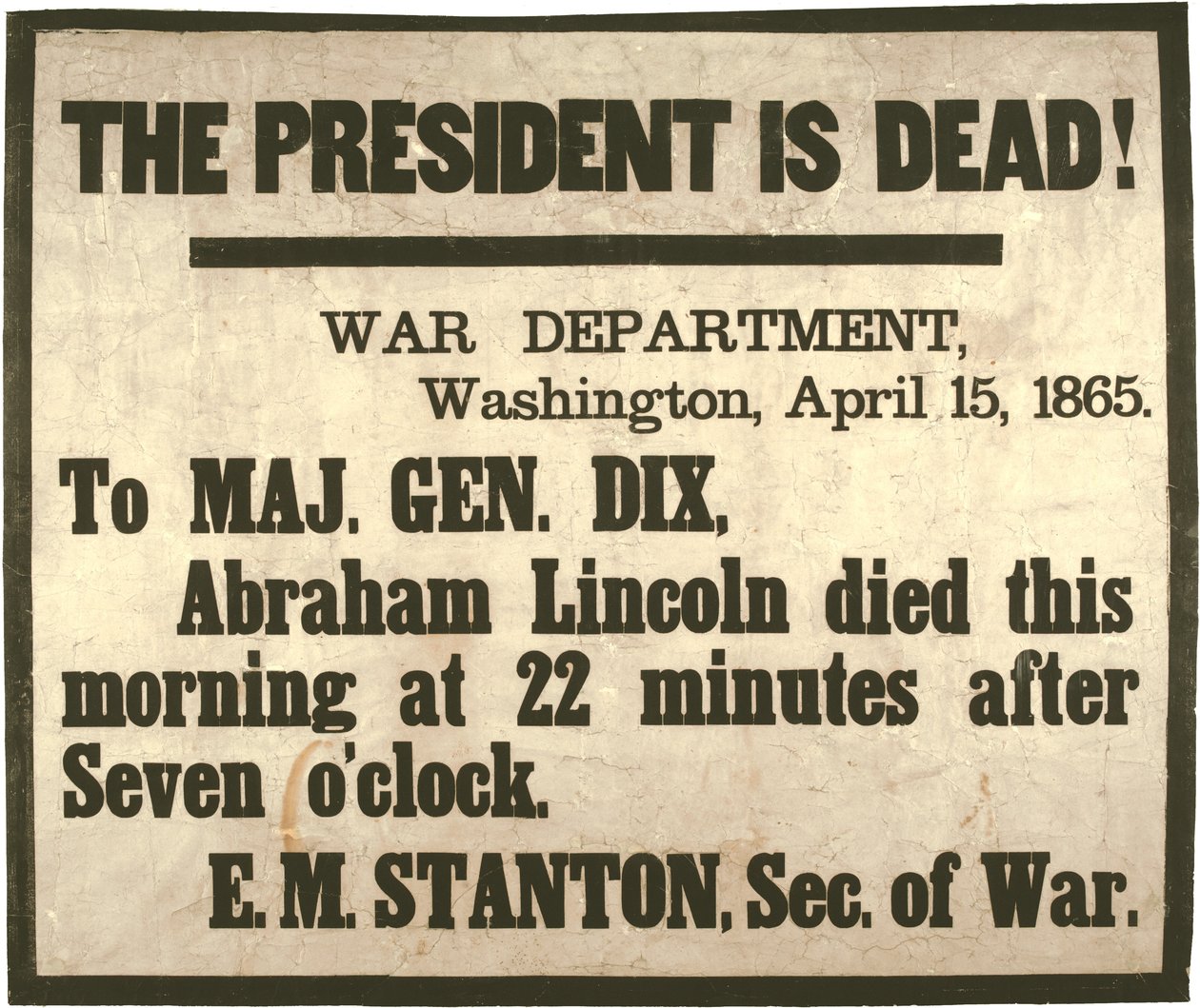 Presidenten er død, 15. april 1865 av American School
