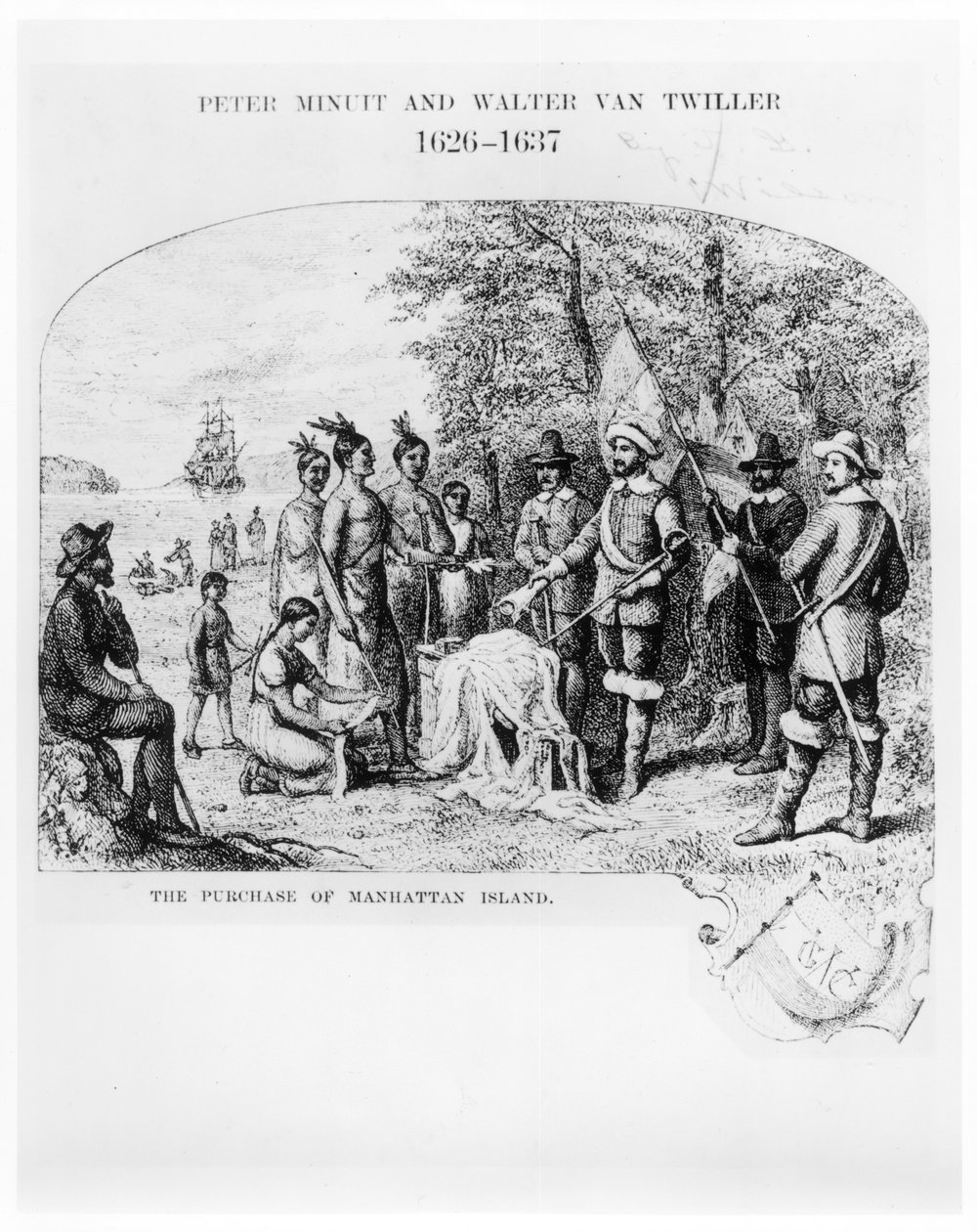 Kjøpet av Manhattan Island, september 1626 av American School