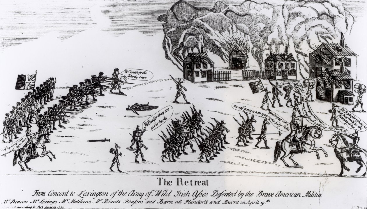 The Retreat, utgitt 1775 av American School