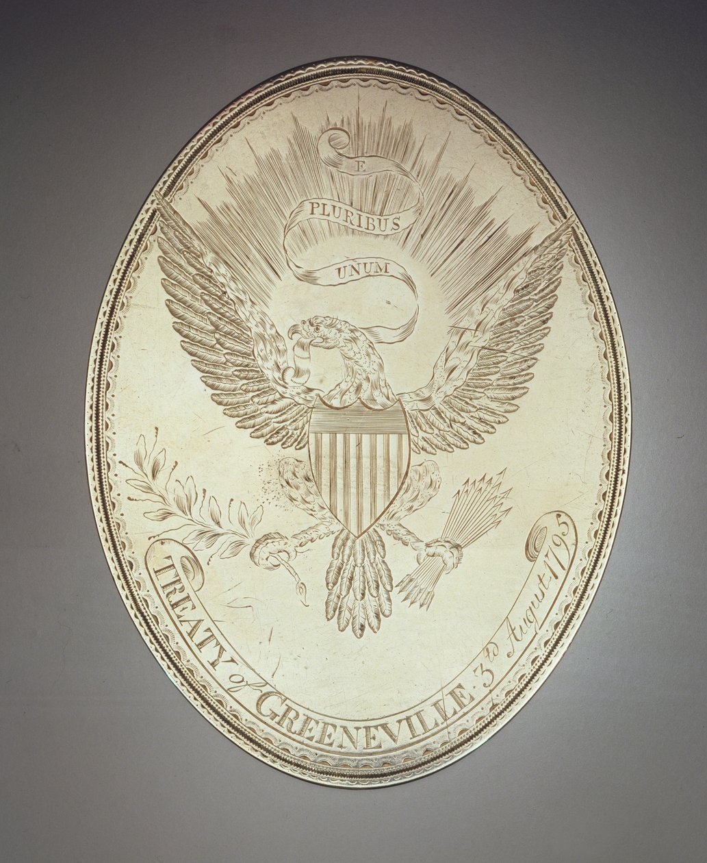 Fredsmedalje for Greeneville-traktaten, 1795 av American School