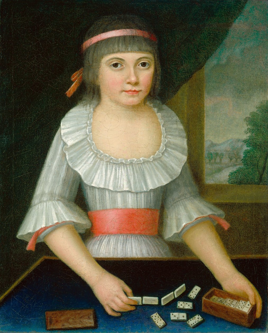 Domino-jenta av American 18th Century