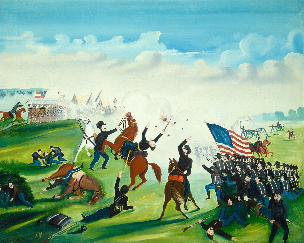 Borgerkrigskamp av American 19th Century