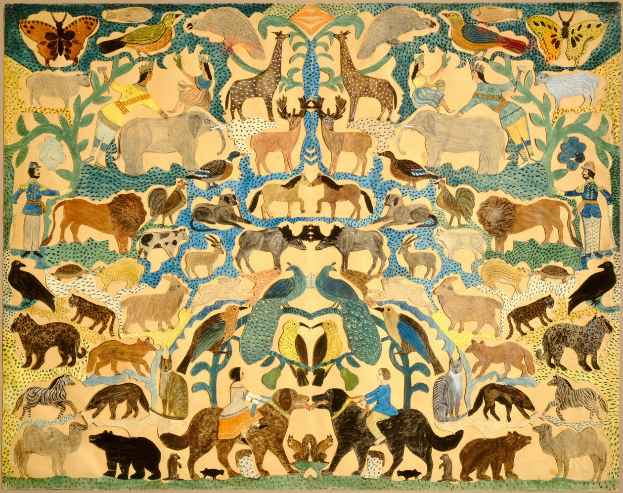 Utskjæring av dyr av American 19th Century