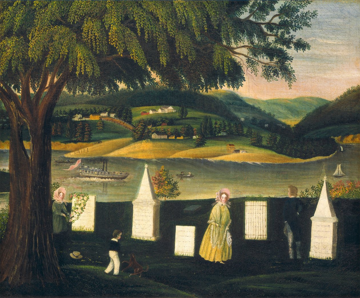 Familiens gravplass av American 19th Century