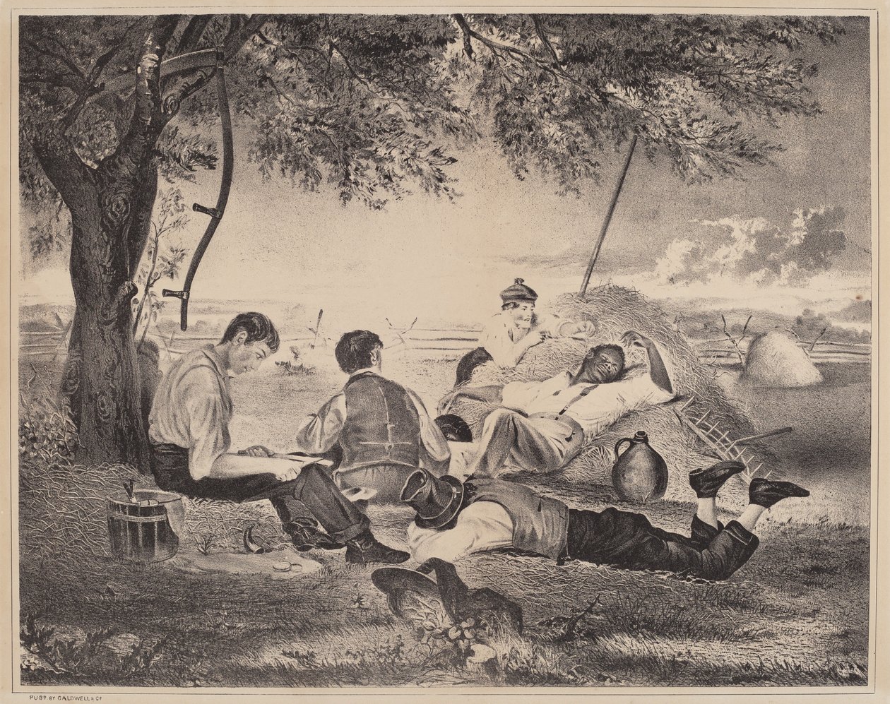 Bondens middag av American 19th Century