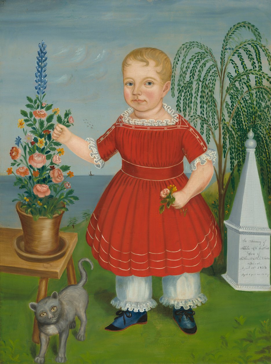 Minnesmerke over Nicholas M. S. Catlin av American 19th Century