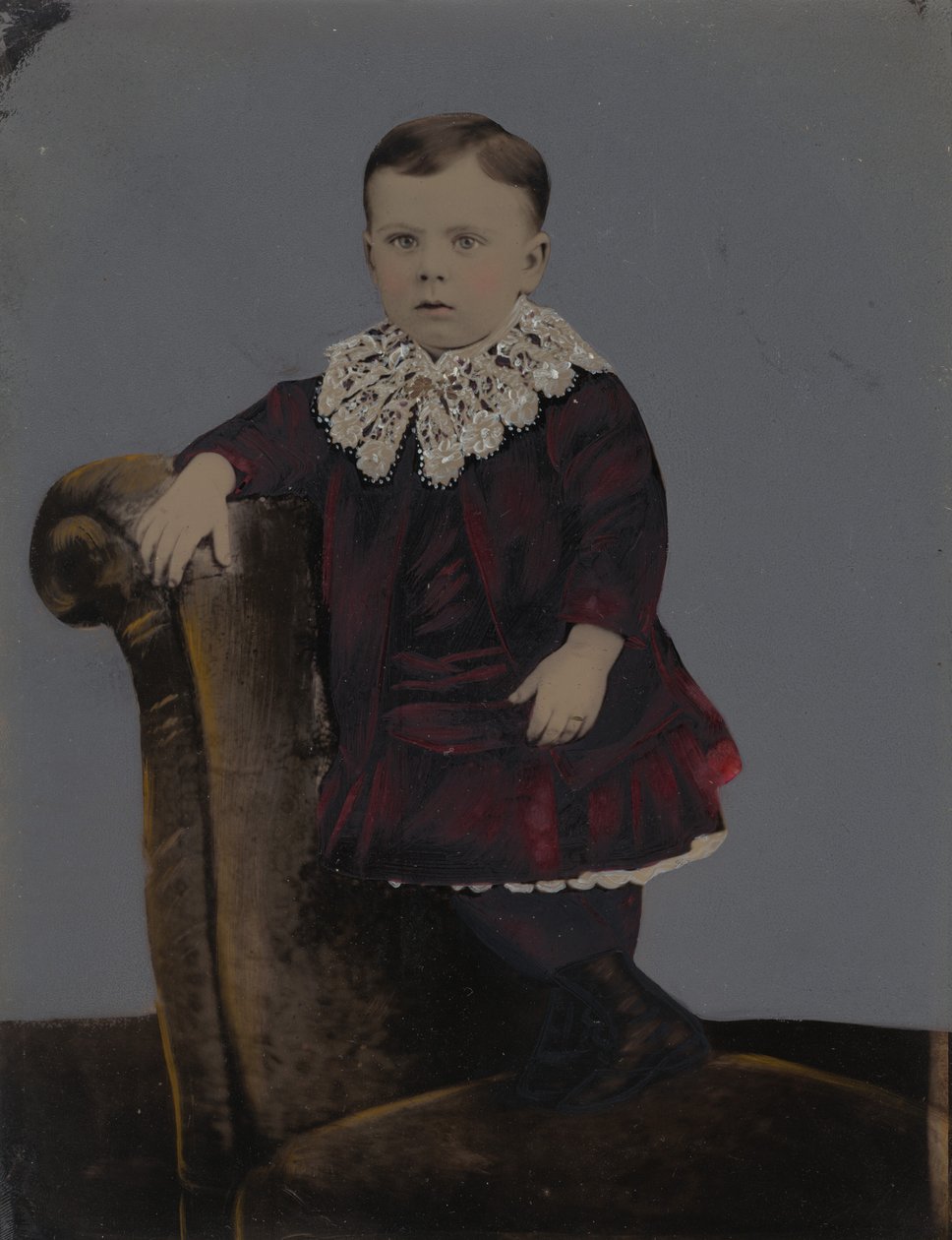 Portrett av en gutt av American 19th Century