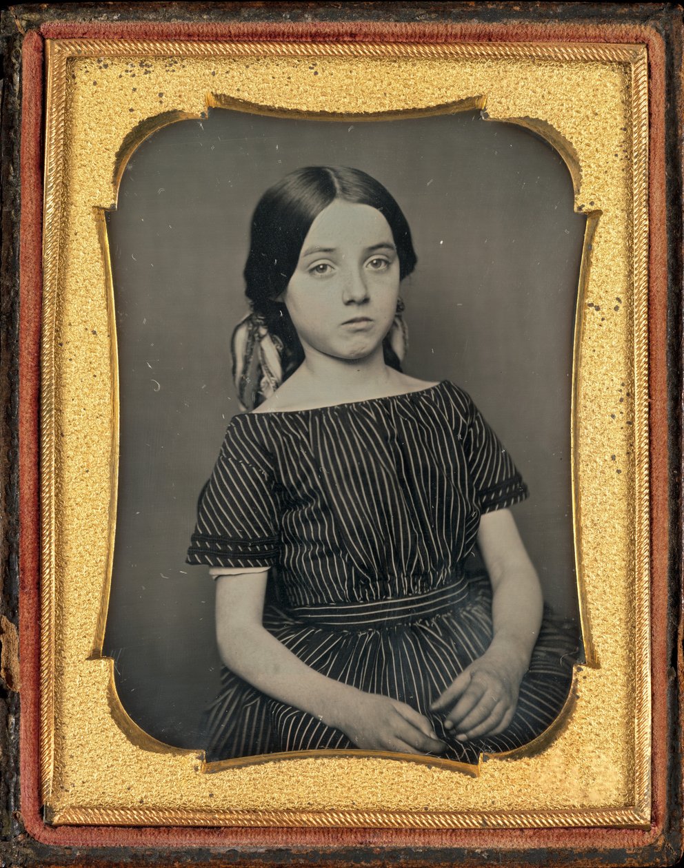 Portrett av en jente av American 19th Century