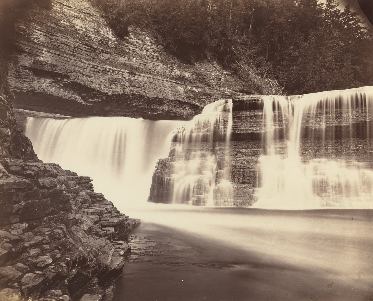 Trenton Falls, New York av American 19th Century