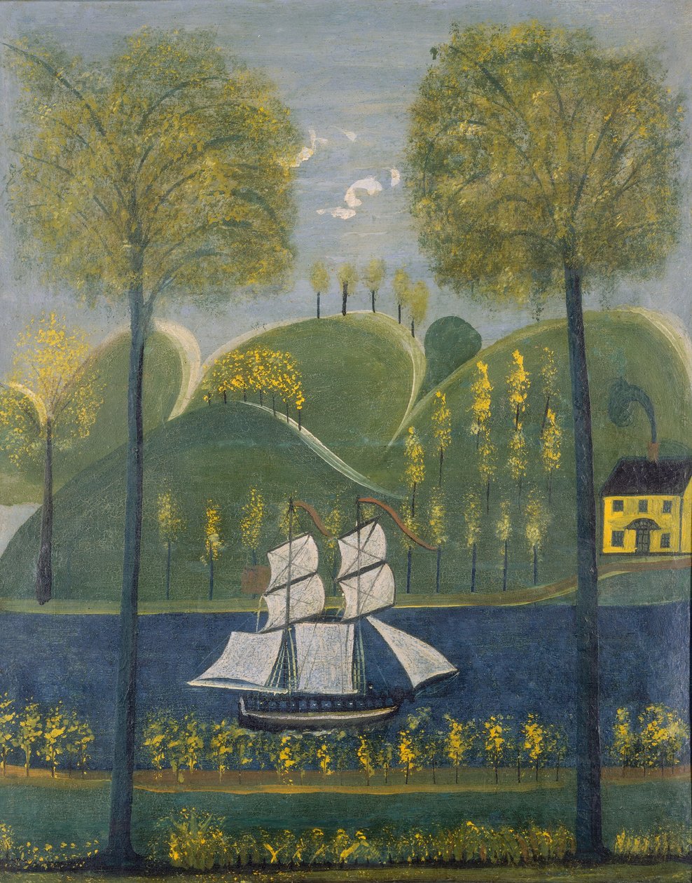 Under fullt seil av American 19th Century