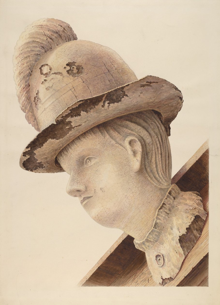 Galionsfigur fra Schooner "Haroldine" av American 20th Century