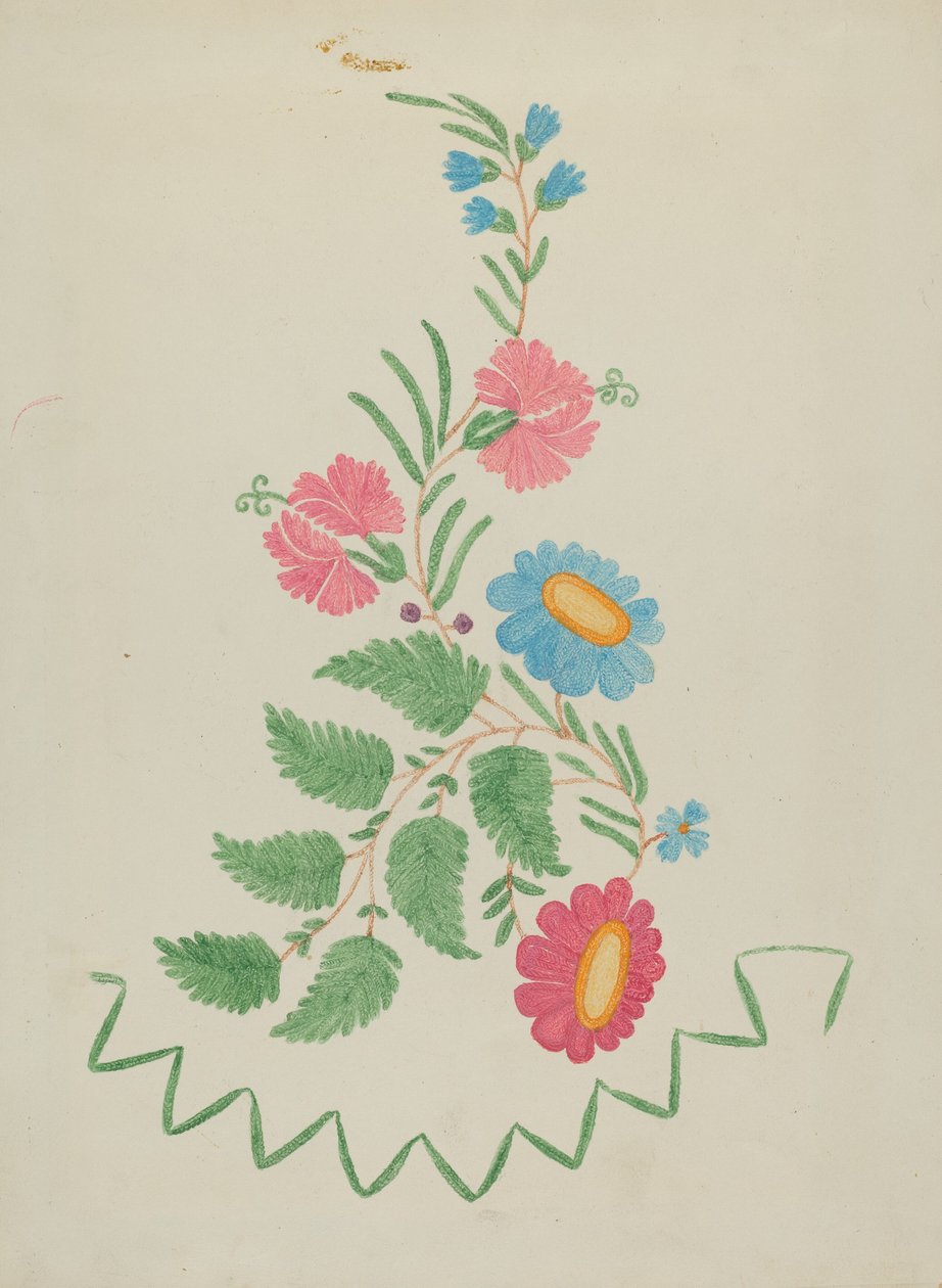 Blomstermotiver av American 20th Century