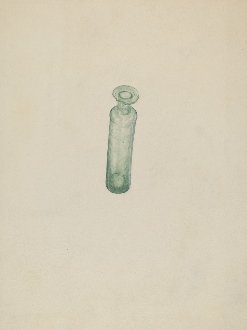 Medisin hetteglass i glass av American 20th Century