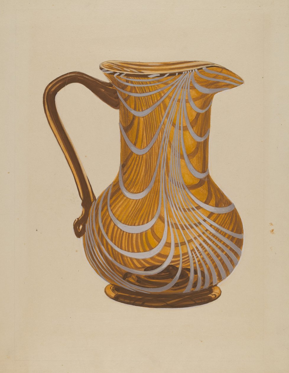 Glasskanne av American 20th Century
