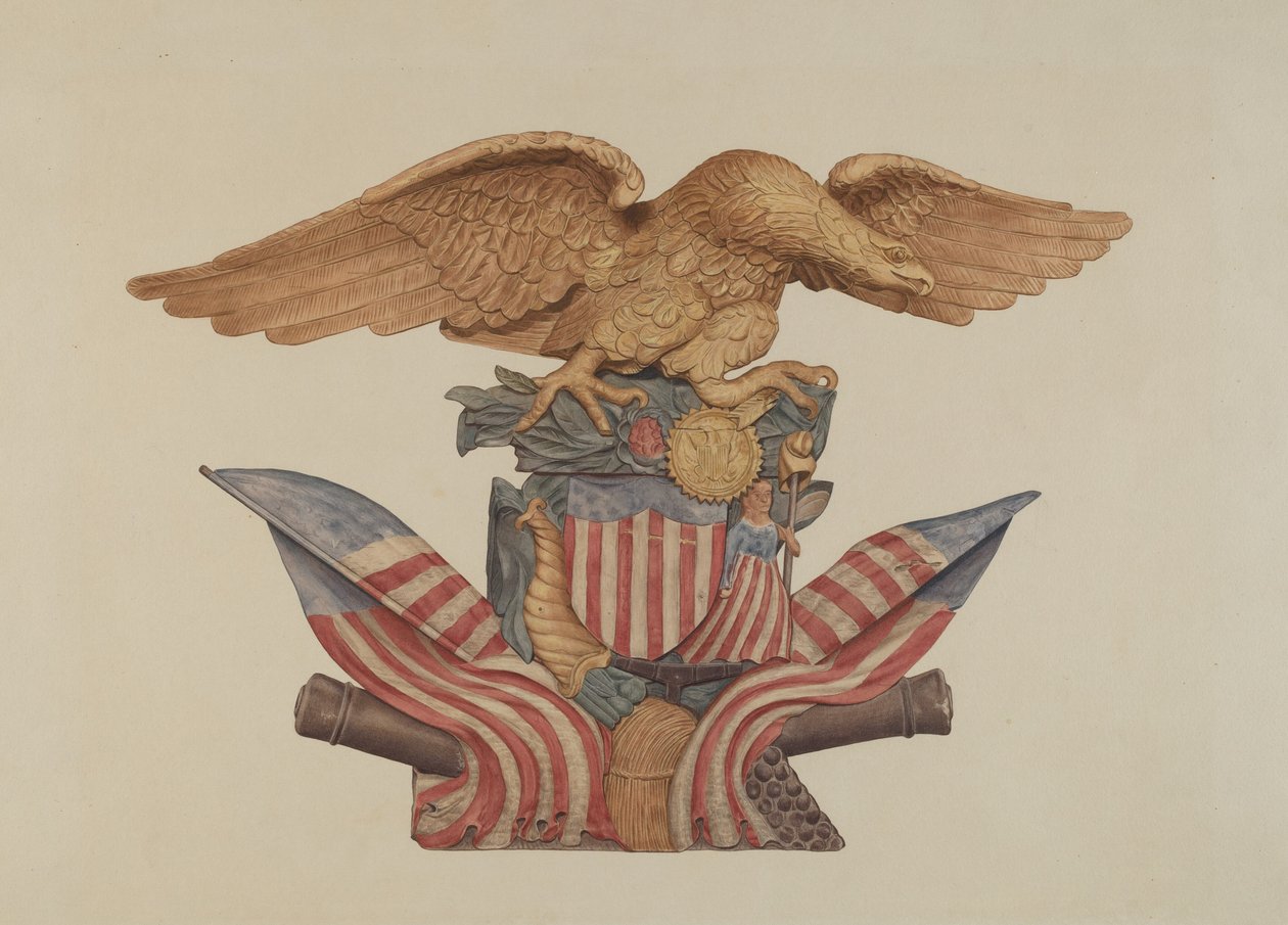 Furu Ornament (ørn) av American 20th Century
