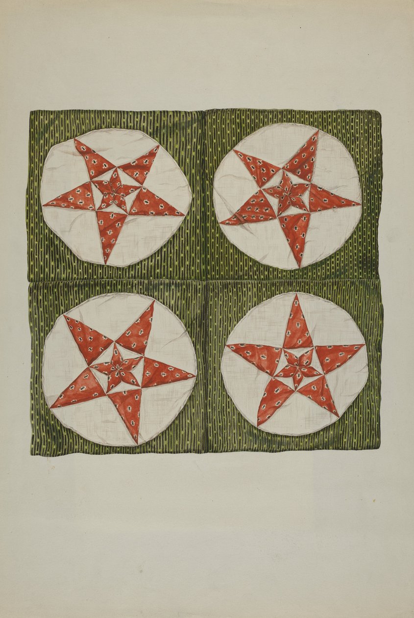 Dyneblokker - Applique Star av American 20th Century