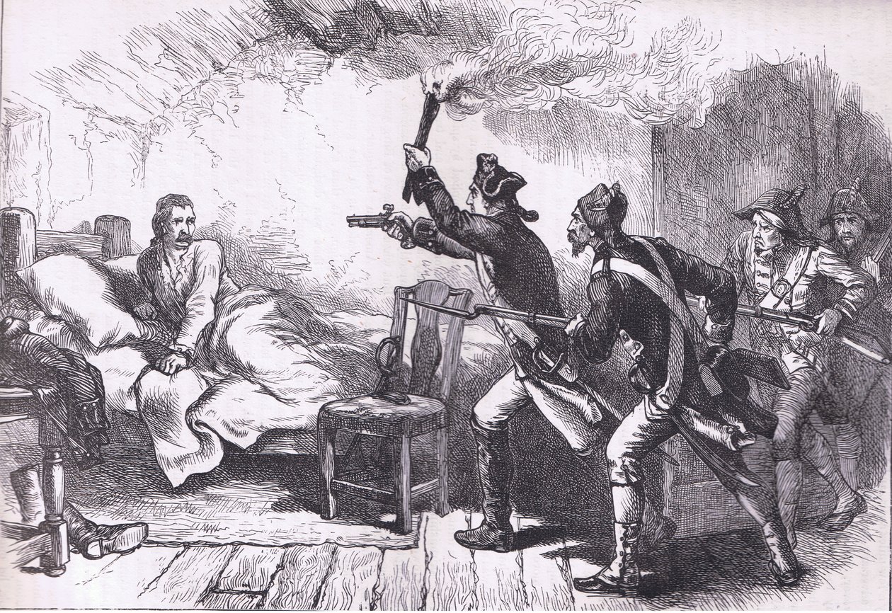 Arrest of General Westcott, illustrasjon fra Cassells History of the United States utgitt av Cassell, Petter & Galpin, ca. 1900 (litho) av American English school