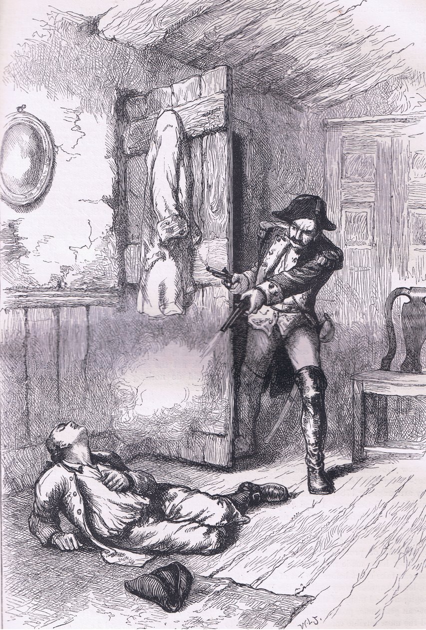Fannings grusomhet: Murder of an American planter, illustrasjon fra Cassells History of the United States utgitt av Cassell, Petter & Galpin, ca. 1900 (litho) av American English school