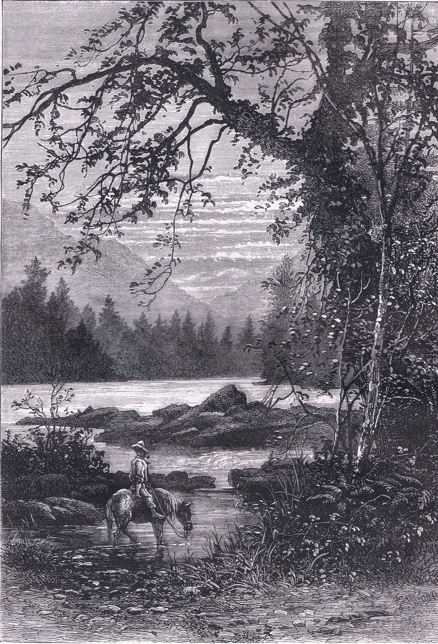 View of North Carolina, illustrasjon fra Cassells History of the United States utgitt av Cassell, Petter & Galpin, ca. 1900 (litho) av American English school