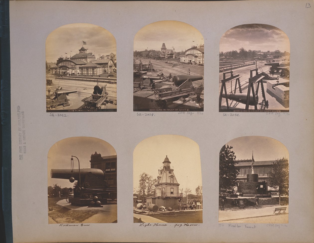 20-tommers Rodman-kanon ved 1876 Centennial Exposition, Philadelphia, 1876 av American Photographer