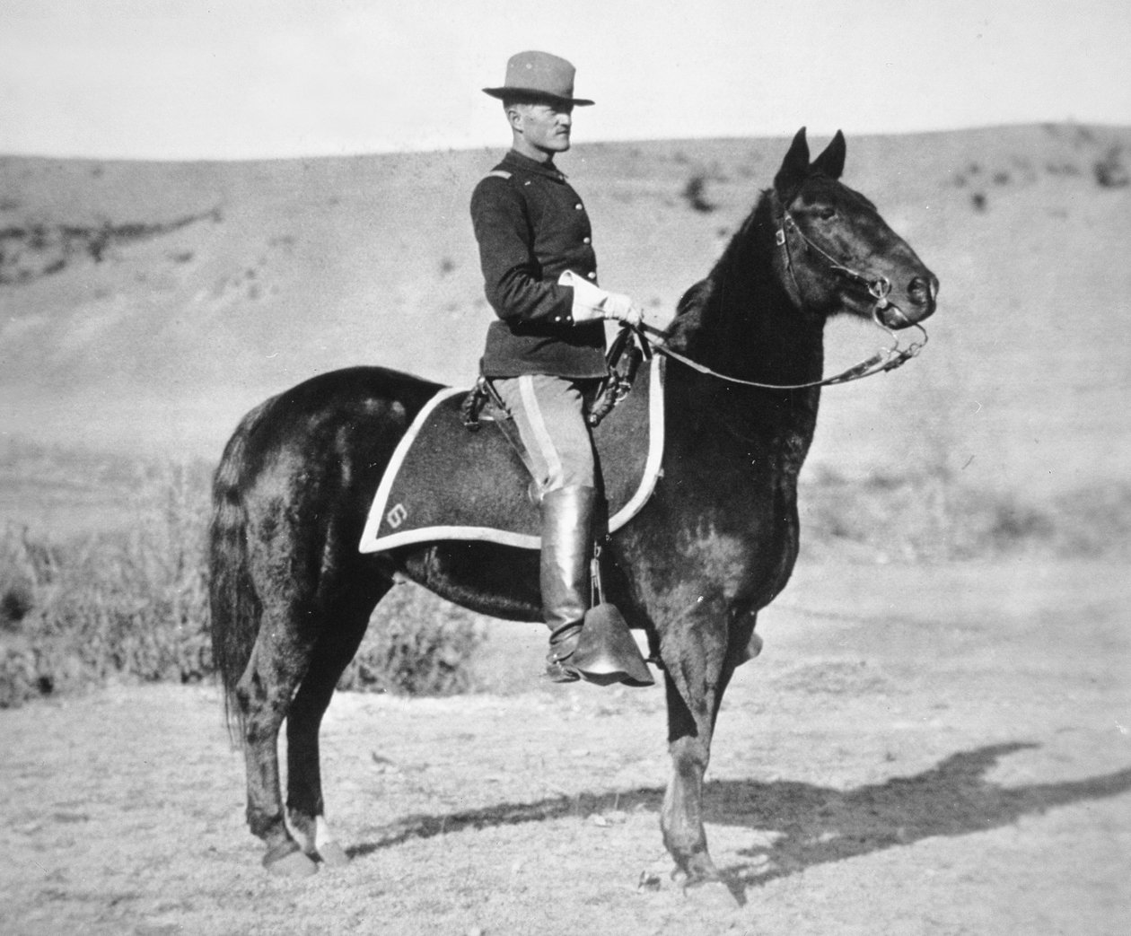 2. løytnant John J. Pershing (1860-1948) 6. amerikanske kavaleriregiment av American Photographer