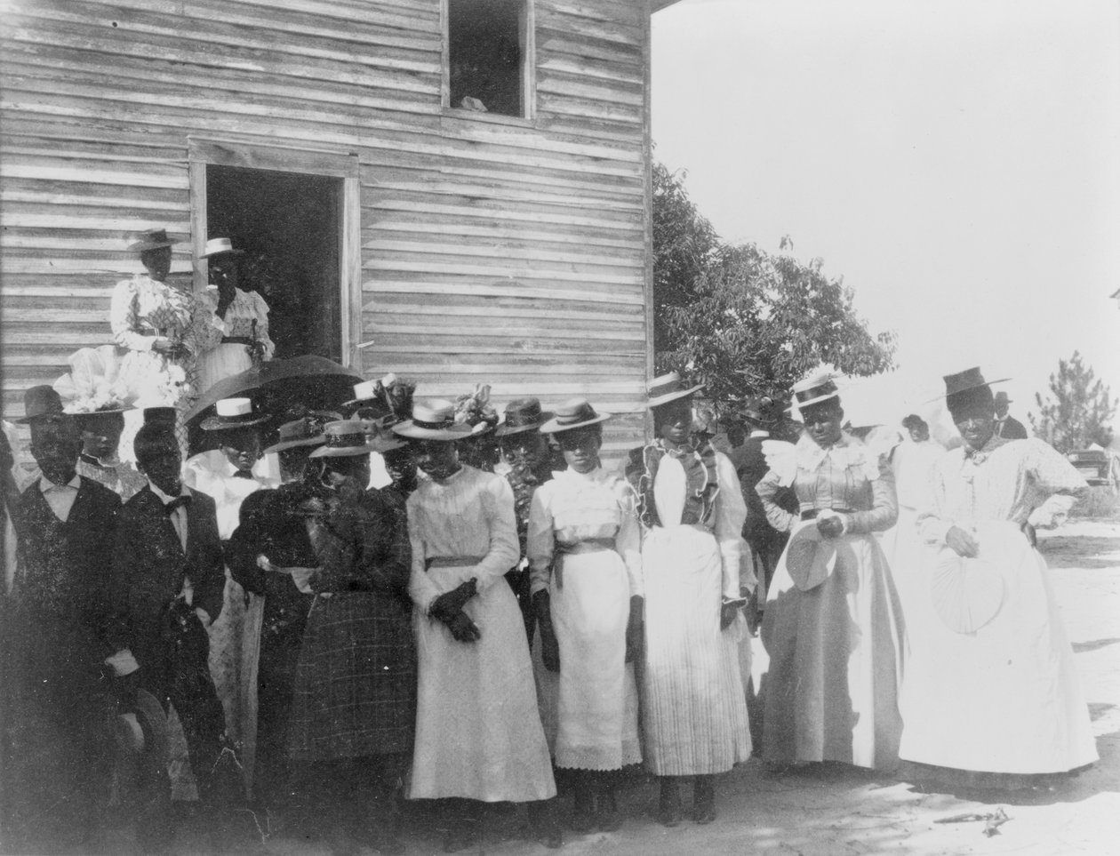 En afroamerikansk kirke i Georgia, ca. 1899 (s/hvitt-bilde) av American Photographer