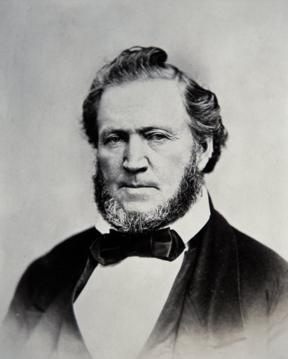 Brigham Young (1801-77) andre president for Mormonkirken (s/hvitt-bilde) av American Photographer