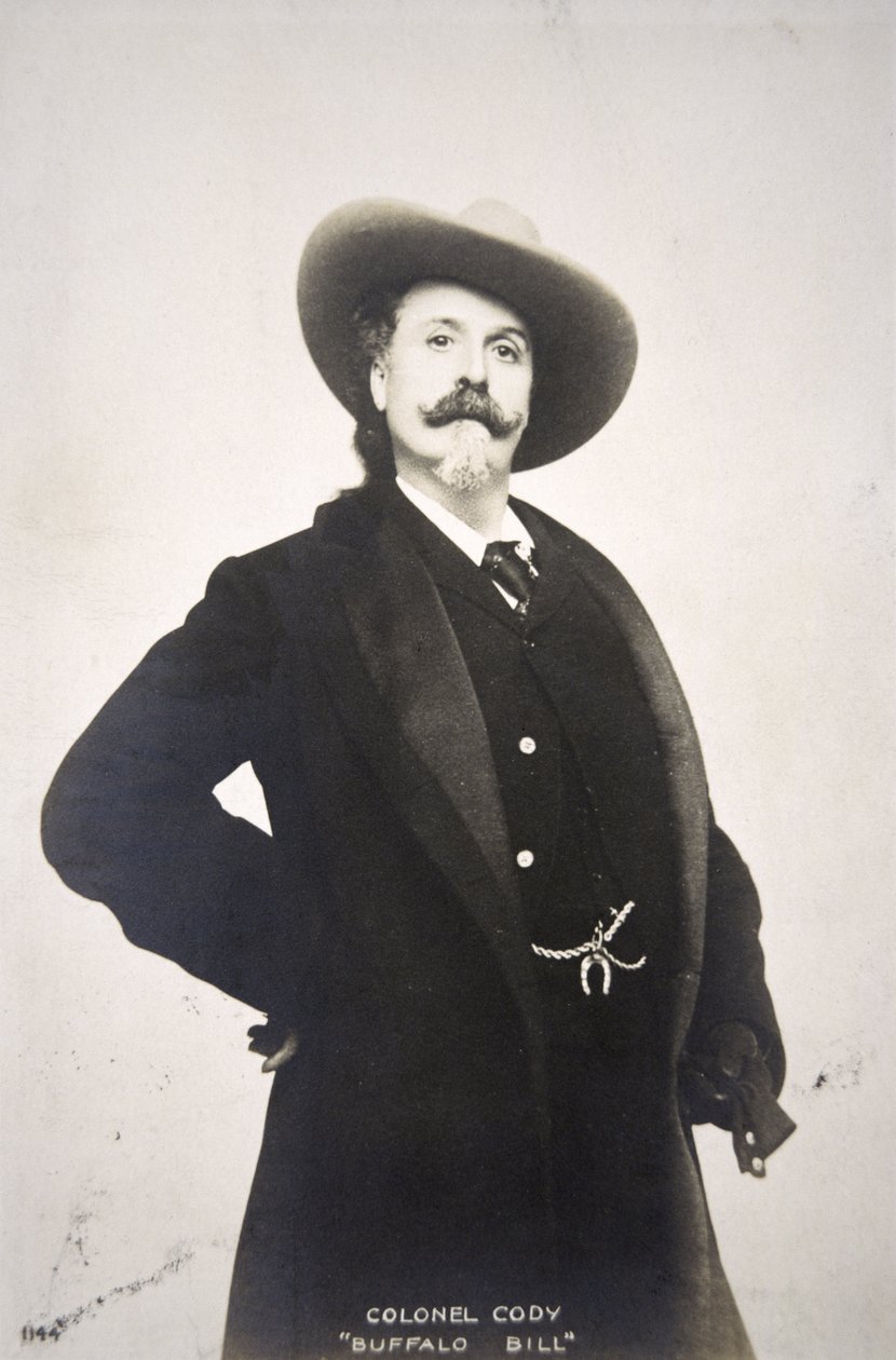 Buffalo Bill (1846-1917) postkort av American Photographer