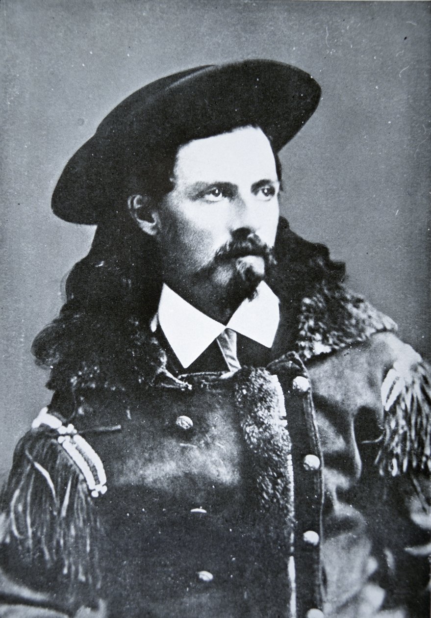 Buffalo Bill Cody (1846-1917) 1869 (s/hvitt-bilde) av American Photographer