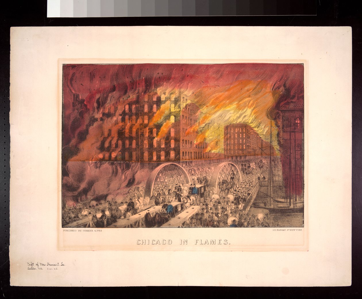 Chicago in Flames, 1871 av American Photographer