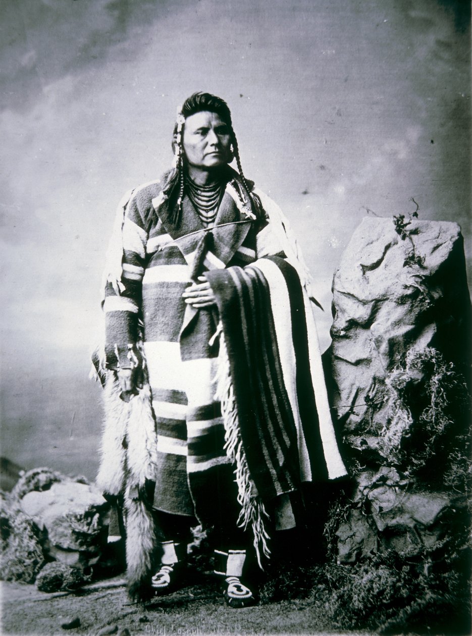 Høvding Joseph (1840-1904) ca. 1880 (s/hvitt-bilde) av American Photographer