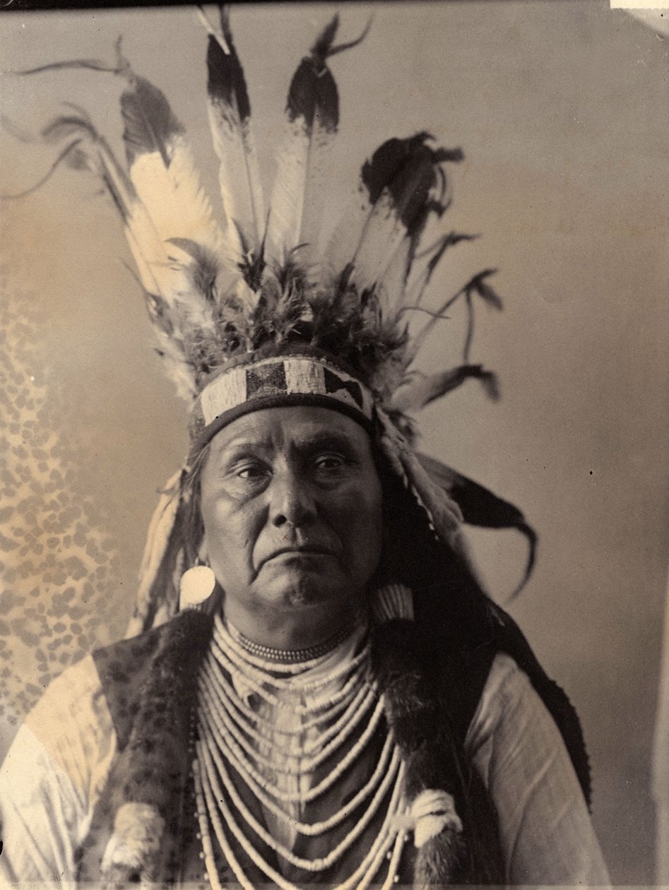 Sjef Joseph Washington, Nez Perce, District of Columbia, april 1900 (s/hvitt-bilde) av American Photographer