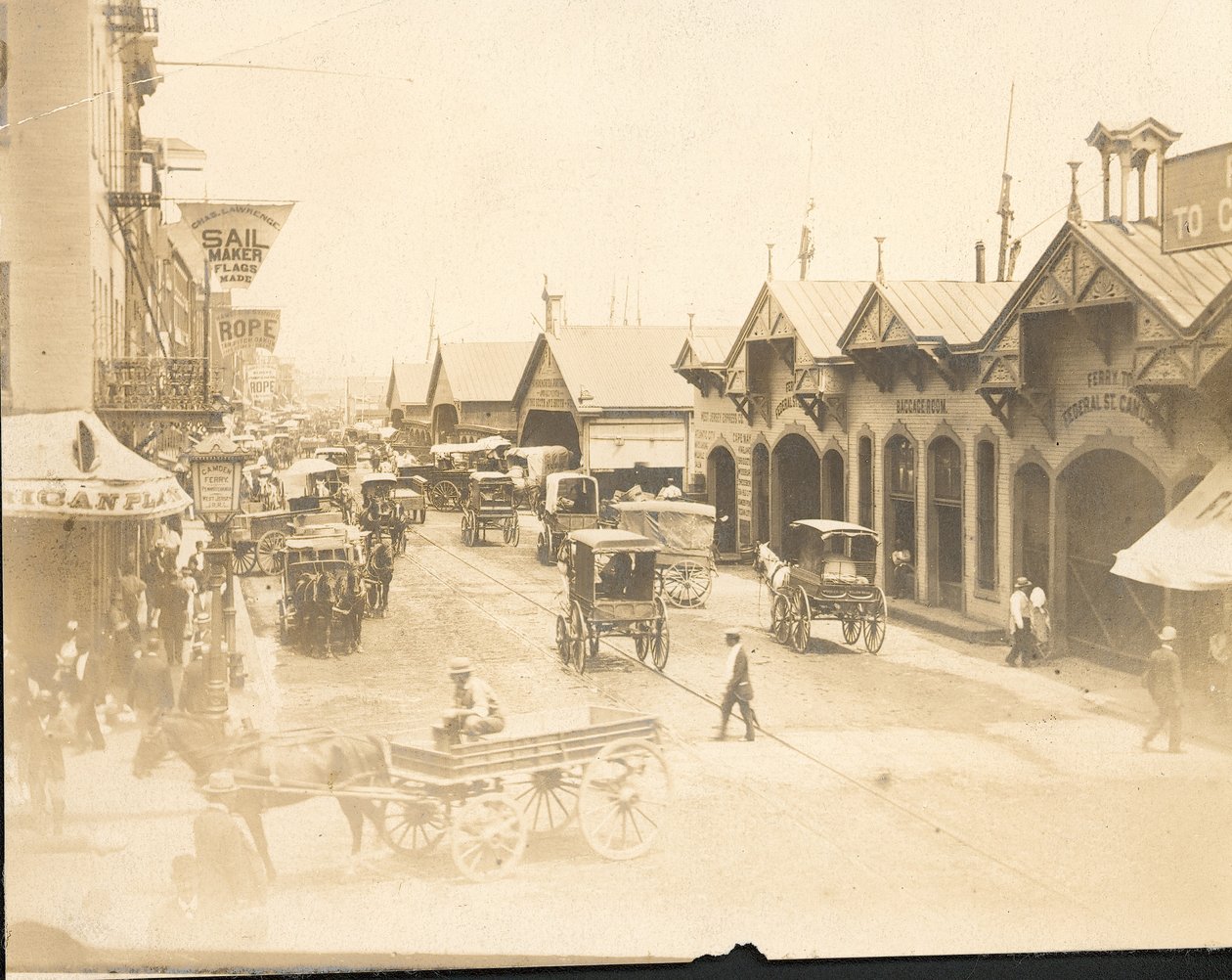 Delaware Avenue, nord fra Market Street (albumintrykk) av American Photographer