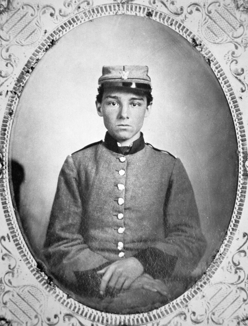 Edwin Tennison, soldat fra den konfødererte hæren (s/hvitt-bilde) av American Photographer