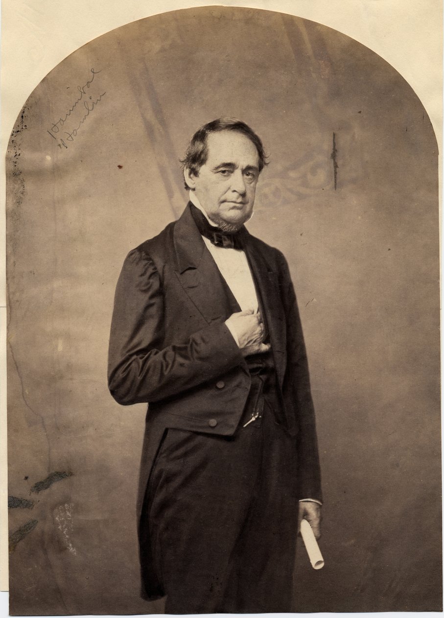 Hannibal Hamlin (1809-91), 15. visepresident i USA (salttrykt foto) av American Photographer