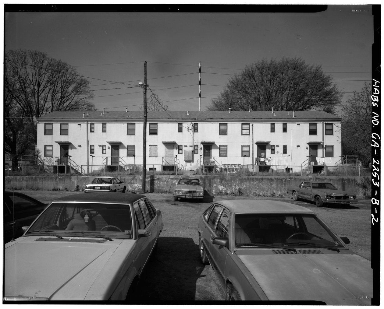 John Hope Homes, Building B-1, 338 Spelman Lane (opprinnelig Leonard Street), Atlanta, Fulton County, GA (s/hvitt-bilde) av American Photographer