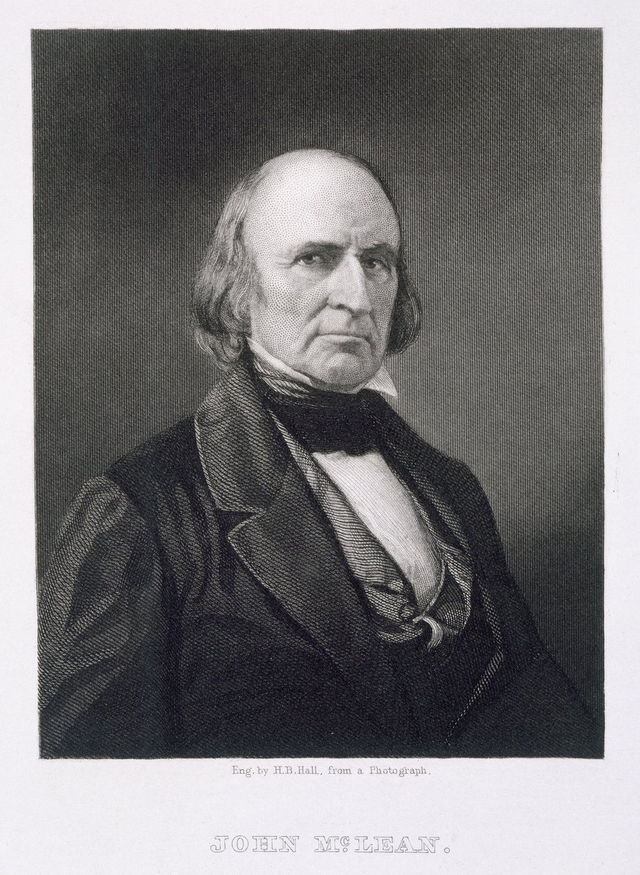 John McLean (1785-1861) gravert av Henry Bryan Hall (1808-84) etter et fotografi av American Photographer