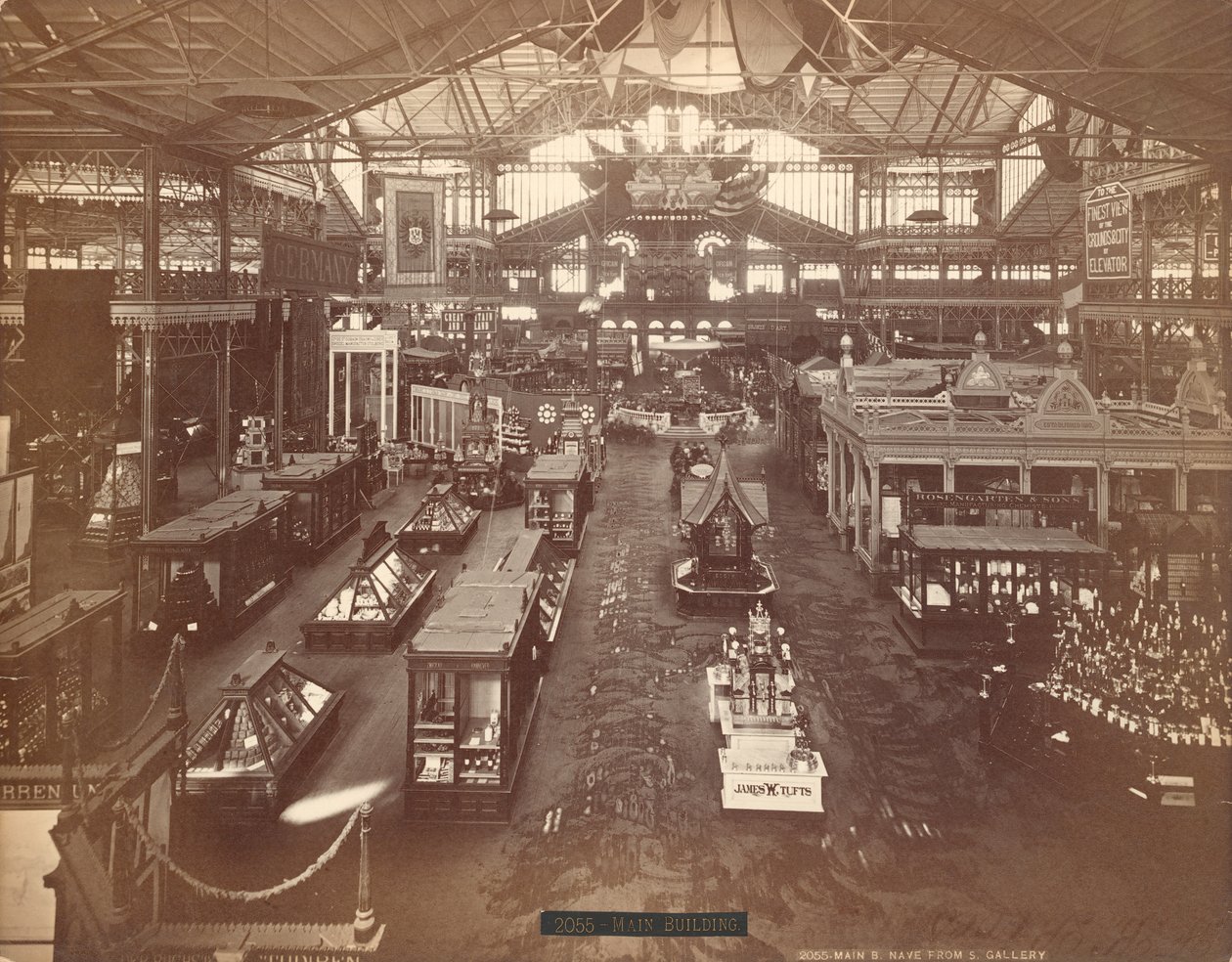 Hovedbygningen, Centennial International Exhibition of 1876, Philadelphia (sølvalbumintrykk) av American Photographer