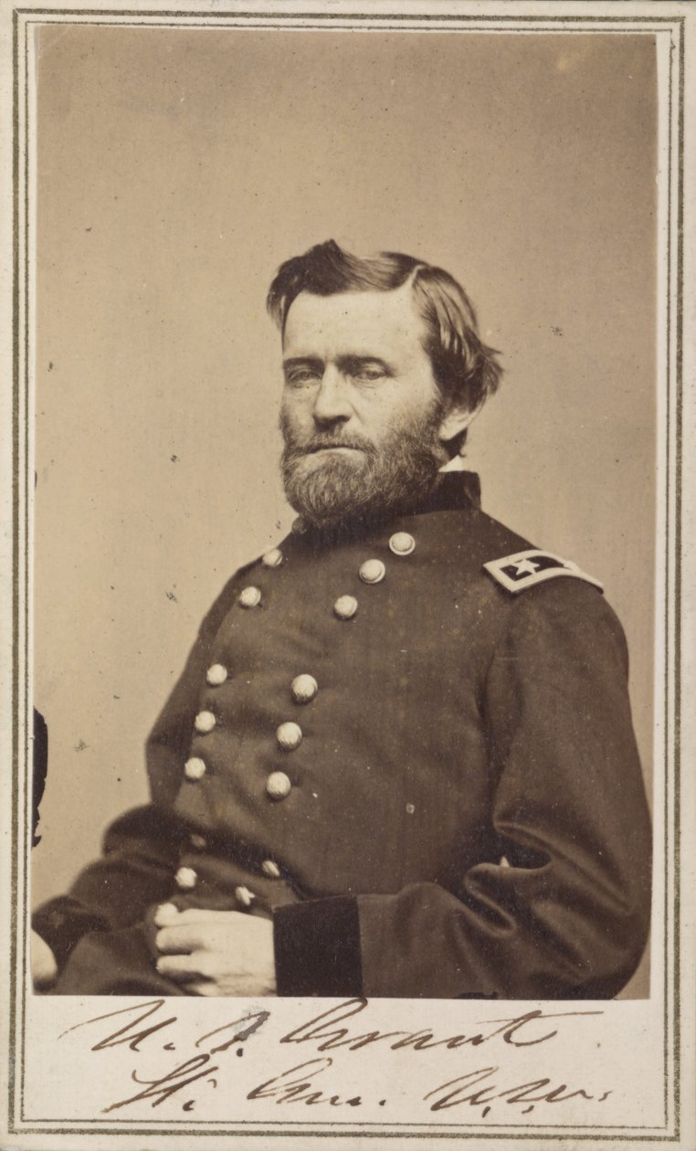 Generalmajor Ulysses S. Grant, offiser i den føderale hæren av American Photographer