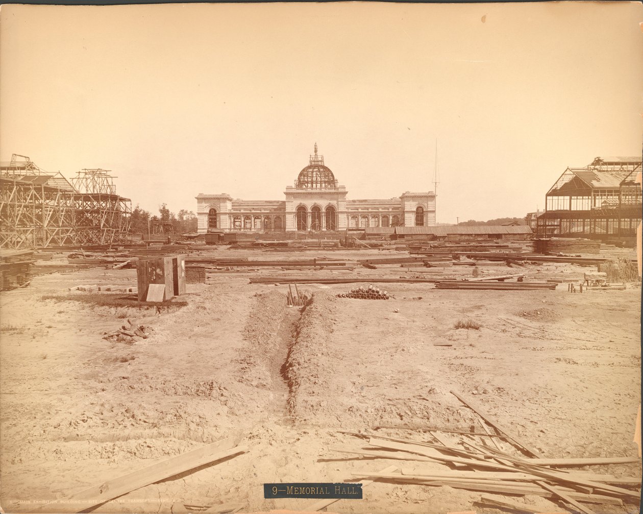 Memorial Hall Building Site, Centennial International Exhibition of 1876, Philadelphia av American Photographer